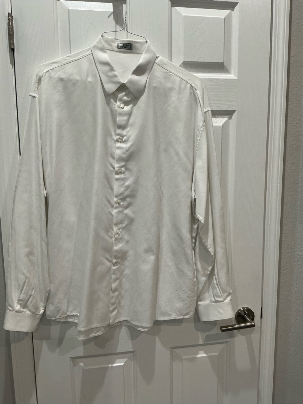 vintage Gianni Versace men’s white long sleeve shirt approximately XXL 56 inches